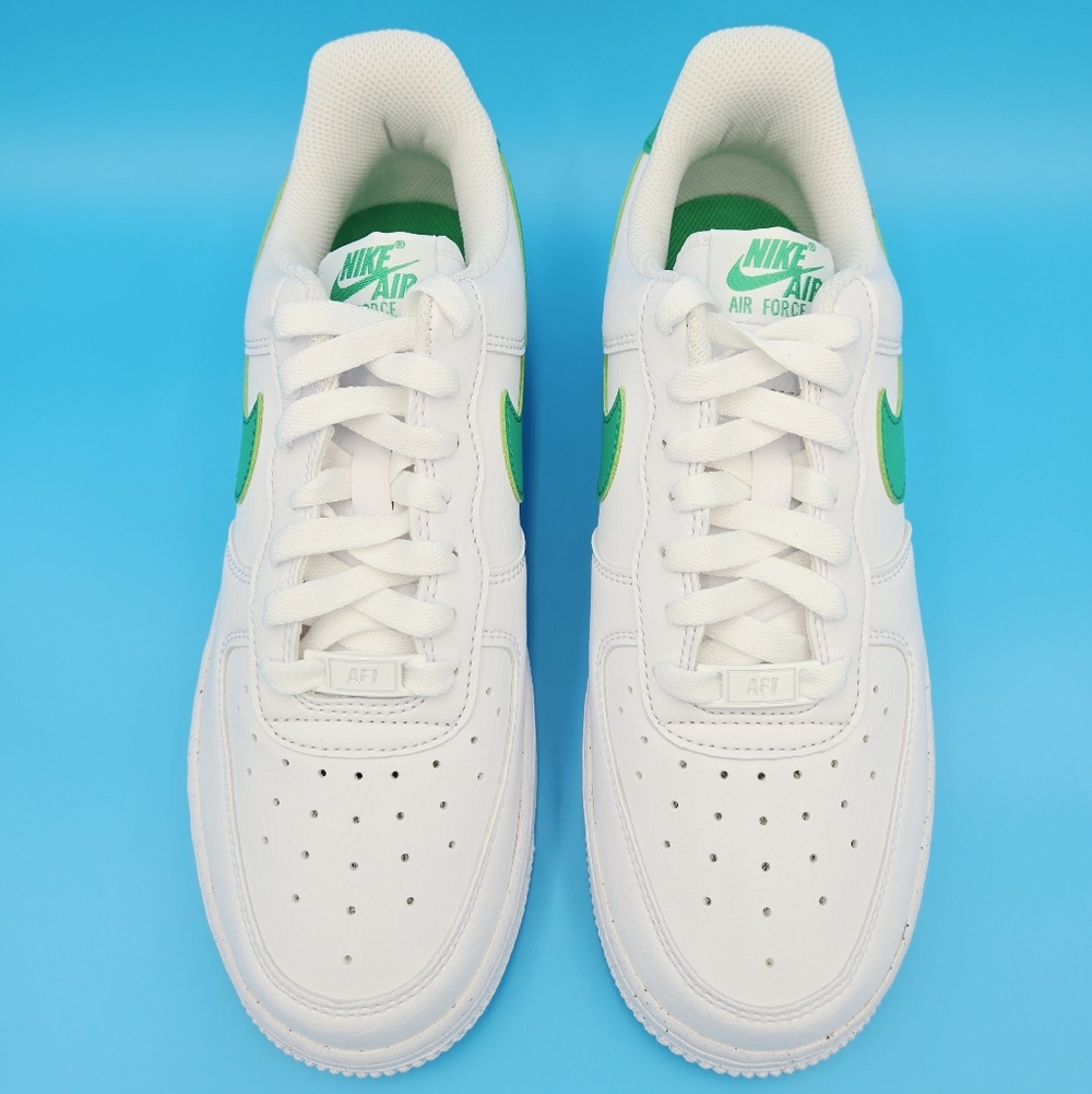 NIKE AIR FORCE 1 '07 SE NN White/Stadium Green Women's Shoes DV3808 -108 #i2 - Picture 7 of 8
